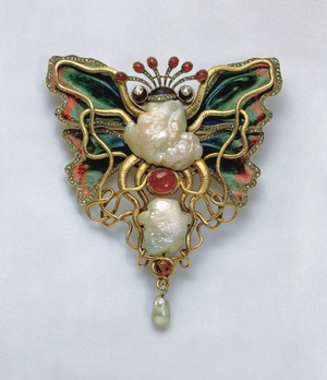 Brosche »Octopus und Schmetterling«, Copyright Schmuckmuseum Pforzheim Foto Günther Meyer Brosche »Octopus und Schmetterling«, Copyright Schmuckmuseum Pforzheim Foto Günther Meyer