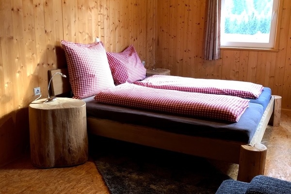 Doppelbett in der Ferienwohnung Wollgras