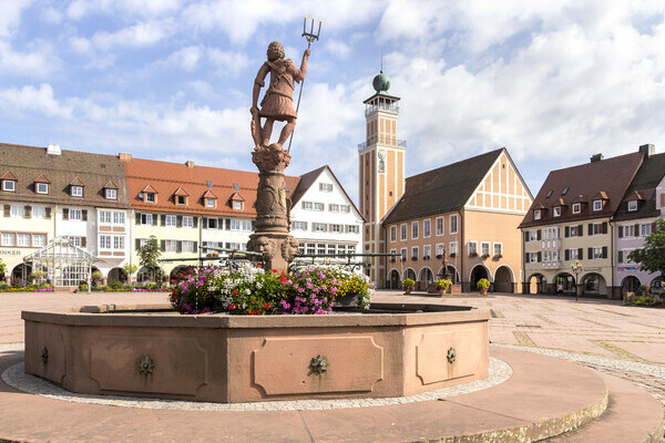 Blick auf das Freudenstädter Rathaus Bildnachweis: ©Freudenstadt Tourismus/Heike Butschkus