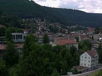 Panoramablick über Bad Wildbad vom Hotel Rothfuss